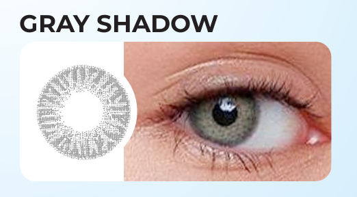 UK VISION 2-Tone Premium Cosmetic Contact Lenses – Gray Shadow