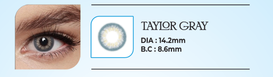 GALAXY Platinum Collection Premium Cosmetic Contact Lenses – Taylor Gray