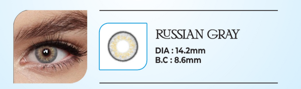 GALAXY Platinum Collection Premium Cosmetic Contact Lenses – Russian Gray