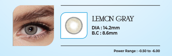 GALAXY Platinum Collection Premium Cosmetic Contact Lenses – Lemon Gray