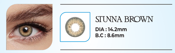 GALAXY Platinum Collection Premium Cosmetic Contact Lenses – Stunna Brown