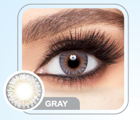 Optel 3-Tone Premium Cosmetic Contact Lenses – Gray
