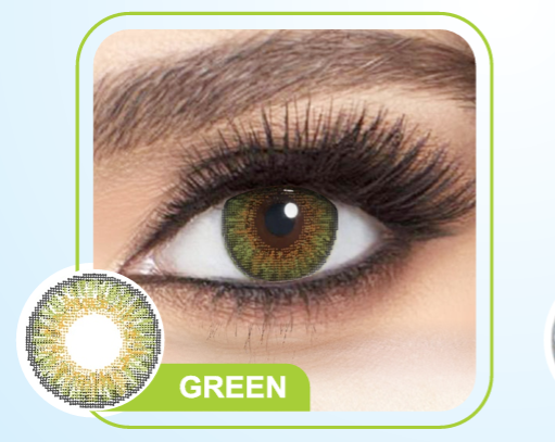 Optel 3-Tone Premium Cosmetic Contact Lenses – Green