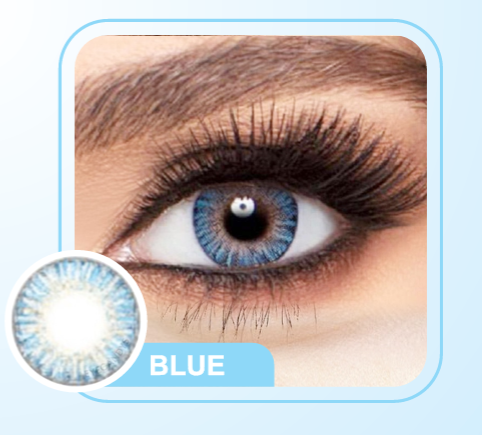 Optel 3-Tone Premium Cosmetic Contact Lenses – Blue