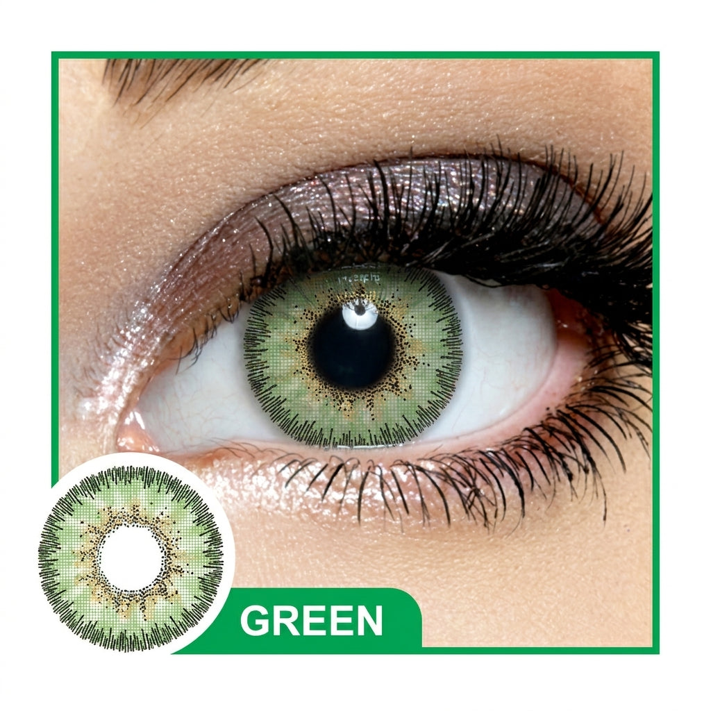 ACTIVE 3-Tone Premium Cosmetic Contact Lenses – Green