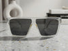 Clear Shield Flat-Top Sunglasses