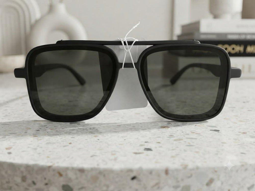 Modern Double-Bridge Navigator Sunglasses