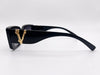 Versace Gradient Narrow Rectangular Sunglasses High-End Glamour with a Y2K Edge