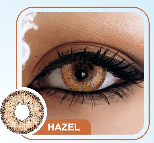 ACTIVE 3-Tone Premium Cosmetic Contact Lenses – Hazel